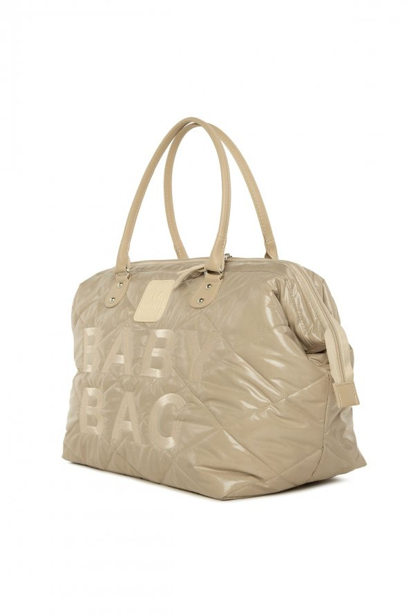 Bagmori Vizon Baby Bag Nakışlı Puf Şişme Anne Bebek Bakım Çanta - Resim 2