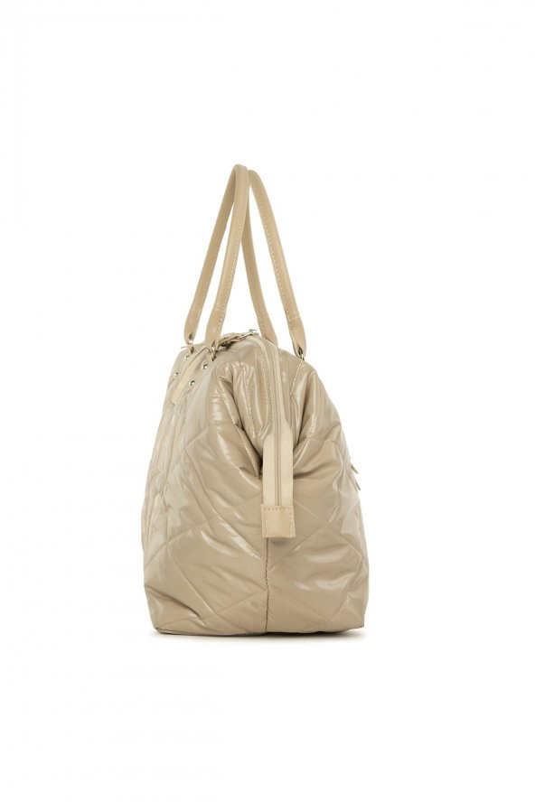 Bagmori Vizon Baby Bag Nakışlı Puf Şişme Anne Bebek Bakım Çanta - Resim 3