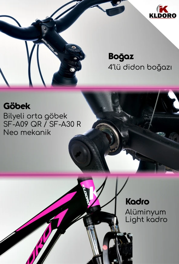 Kldoro Xk400 3 0 26 Jant Bisiklet 21 Vites V Fren Bisikleti - 10