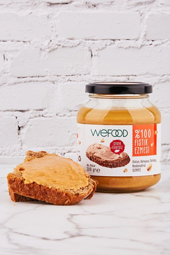 Şekersiz Sade %100 Fıstık Ezmesi 300 gr - Resim 3