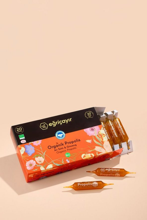 Organik Propolis Ampülü 300 ml 15 mlx20 Adet Tüp