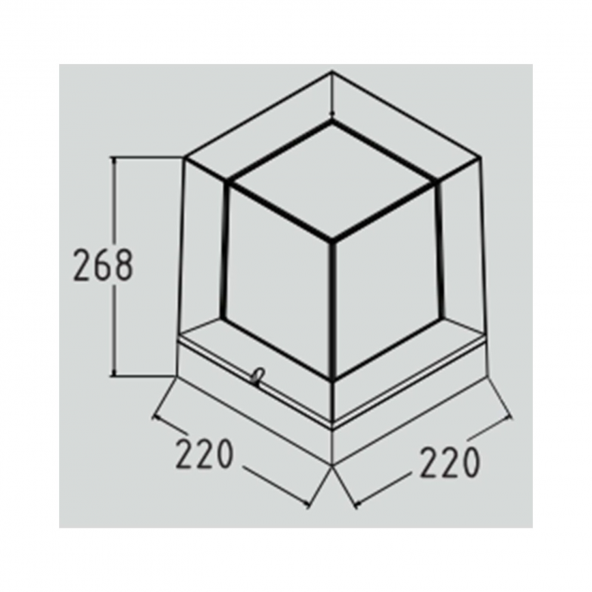 HOROZ 400-010-129 PRİZMA SİYAH 40W BAHÇE AYDINLATMASI - 2