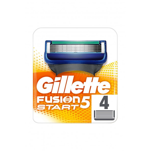 Gillette Fusion5 Start Yedek Tıraş Bıçağı 4'Lü