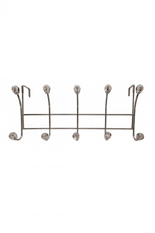 10lu Kapı Arkası Metal Askı Kristal Boncuklu - 2