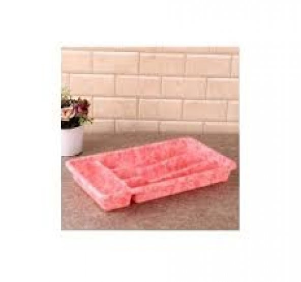 Pembe 4 Bölmeli Kaşıklık - 2