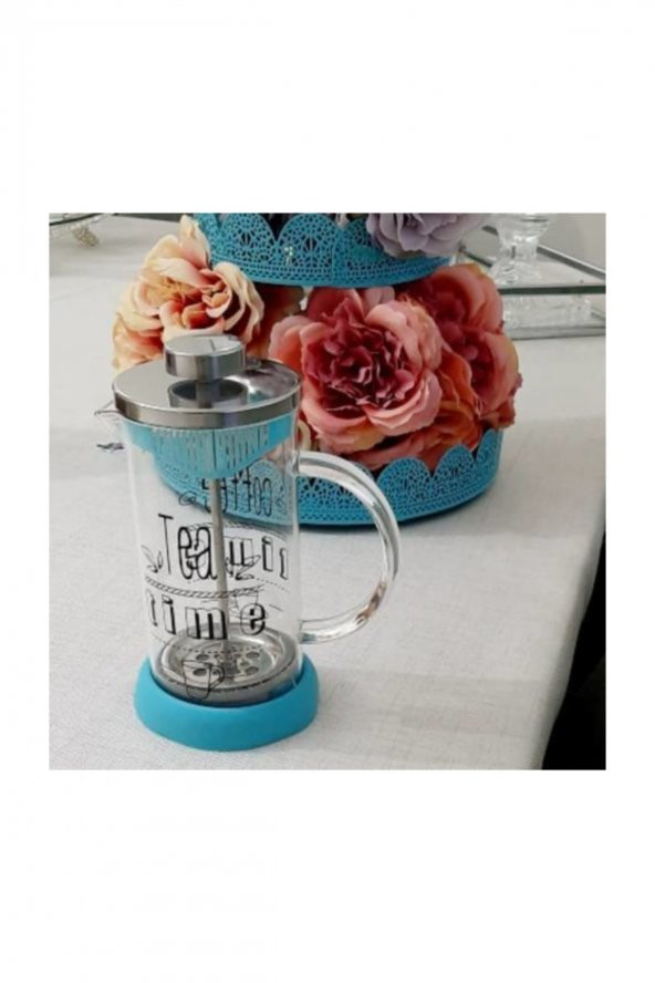 Kahve Ve Çay French Press,silikon French Press Bitki Çayı Demliği Filtre Kahve Potu 350ml - 2