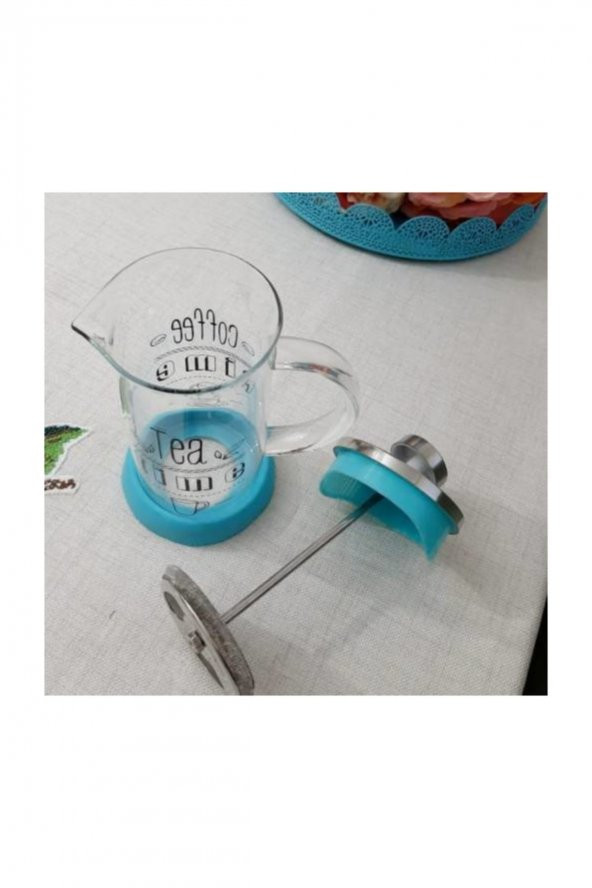 Kahve Ve Çay French Press,silikon French Press Bitki Çayı Demliği Filtre Kahve Potu 350ml - 4