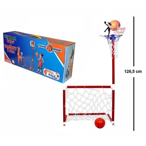 Matrax Oyuncak Portatif Kale ve Basket Potası (2 si 1 arada)
