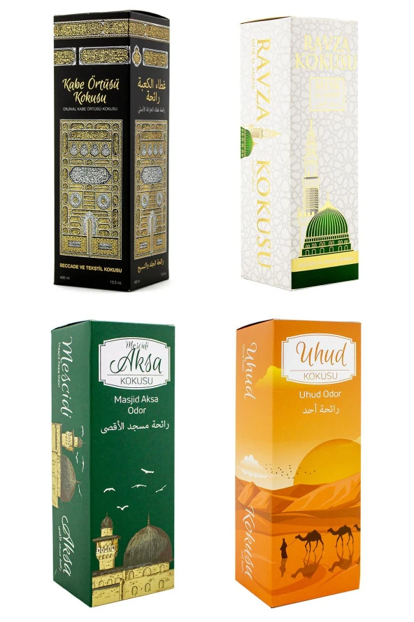 Kabe Örtüsü Kokusu Medine Ravza Kokusu Mescidi Aksa Kokusu Ve Uhud Kokusu Sprey 400 Ml. ürün görseli