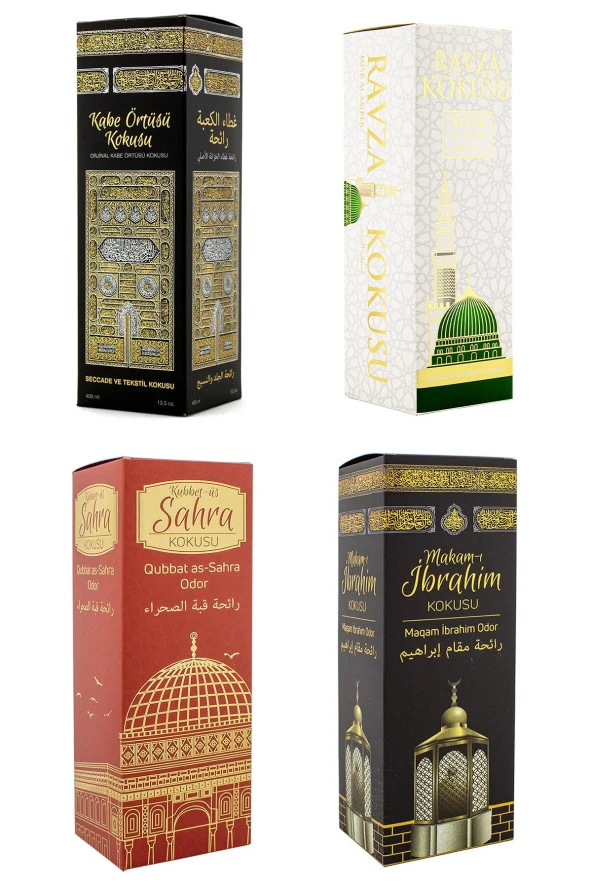 Kabe Örtüsü Kokusu Medine Ravza Kokusu Kubbetül Sahra Kokusu Ve Makamı ibrahim Kokusu Sprey 400 Ml. ürün görseli