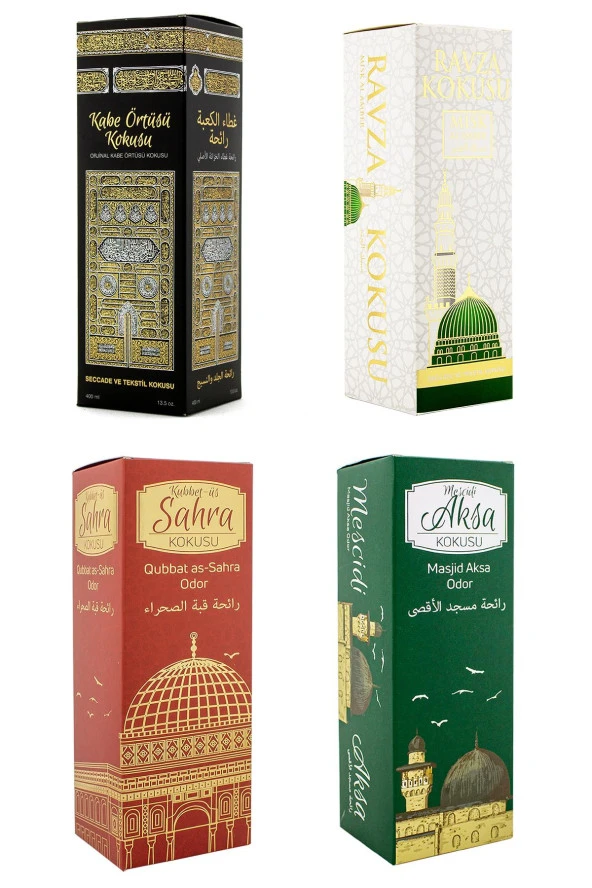 Kabe Örtüsü Kokusu Medine Ravza Kokusu Kubbetül Sahra Kokusu Ve Mescidi Aksa Kokusu Sprey 400 Ml. ürün görseli