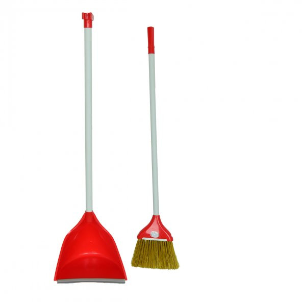 Plastik Saplı Süpürgeli Saplı Faraşlı Fırça Seti Karışık Renk ZP-128 - 5