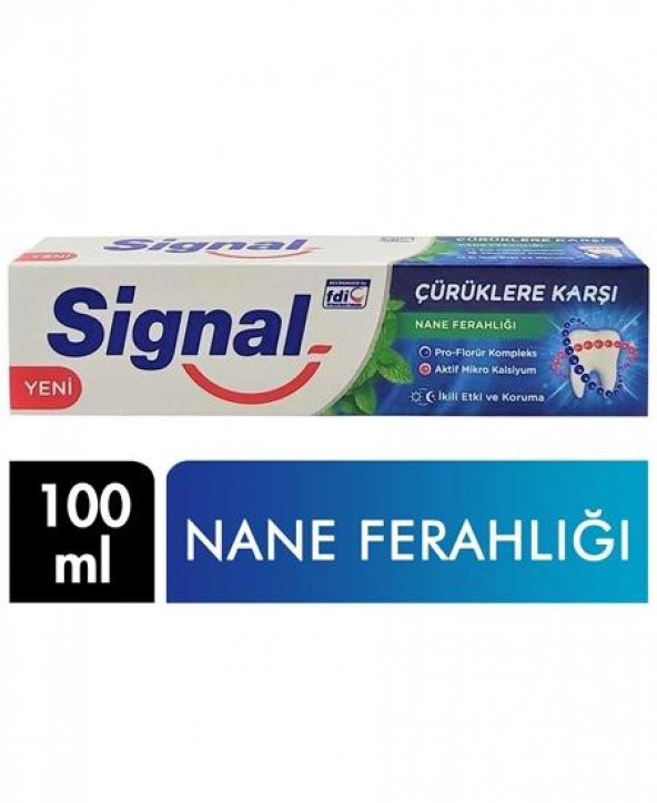Signal Dıs Macunu Curuklere Karsı Nane 100 ml