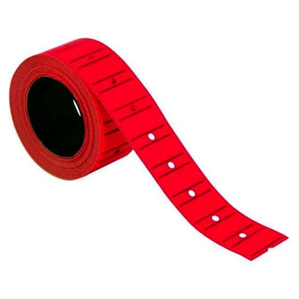 Ekstrafix 12 x 21 Fiyat Etiketi Florasn Kırmızı Fix-5705 (12 Rulo)