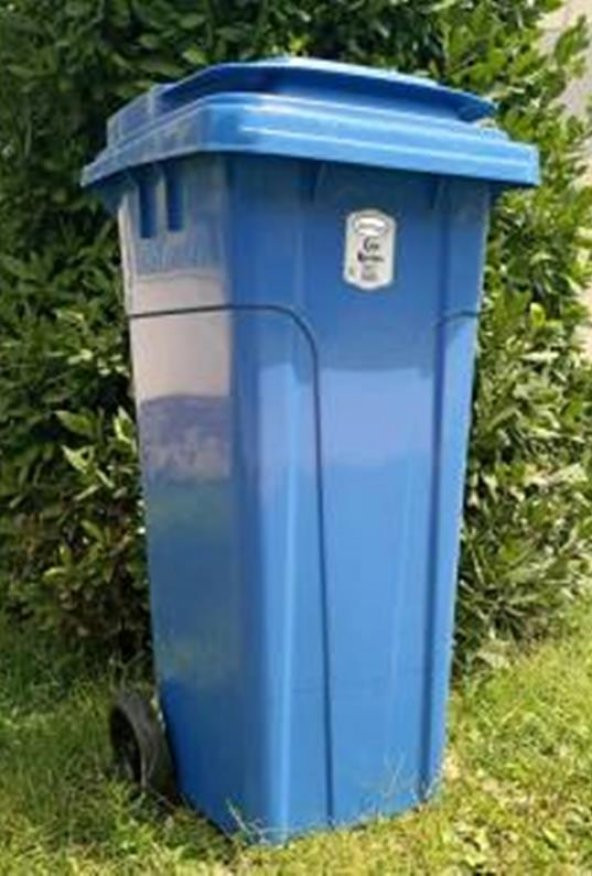 120 Litre hacim Dev Boy Çöp Kovası Tekerlekli Çöp Konteyneri - 1