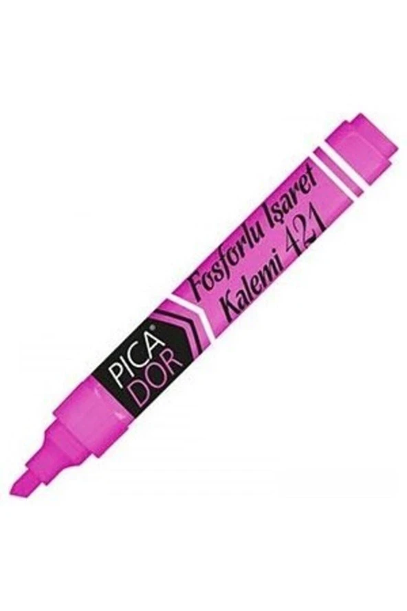 Picatack Fosforlu Kalem Pembe (10 Lu Paket)