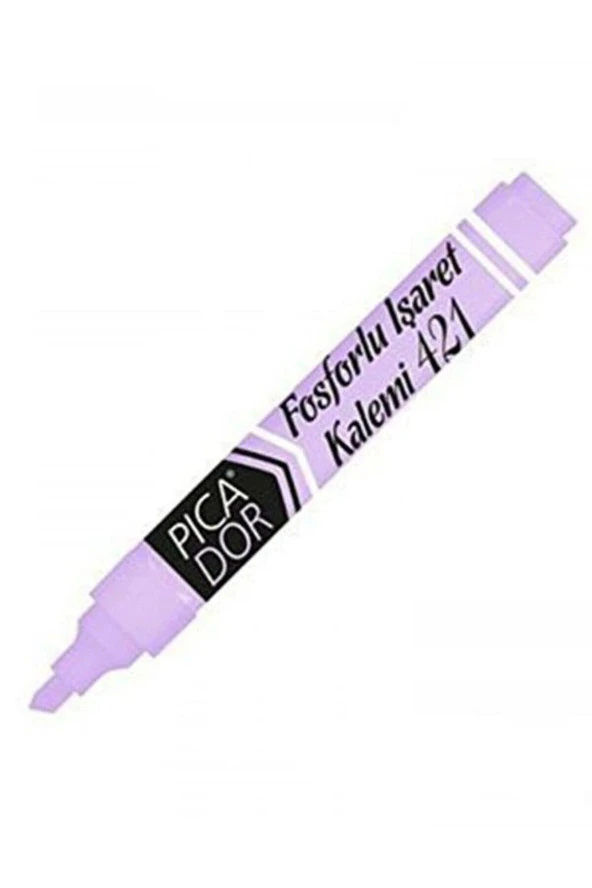 Picatack Fosforlu Kalem Pastel Mor (10 Lu Paket)