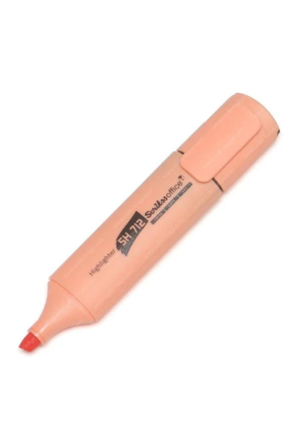 Scrikss Fosforlu Kalem Pastel Turuncu Fosforlu İşaretleme Kalemi (12 Li Paket)