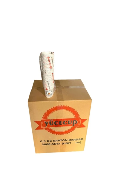 YUCECUP Karton Bardak 3000 Adet 6.5 Oz