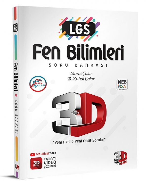 LGS Fen Bilimleri Soru Bankası - 3D