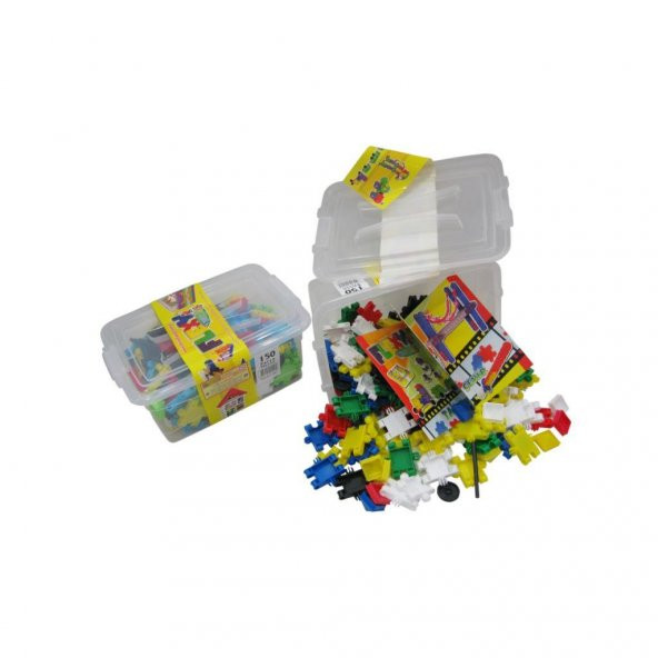 Matrax Oyuncak Flexy Tangles Lego 150 Parça Yapım Seti Saklama Kabında
