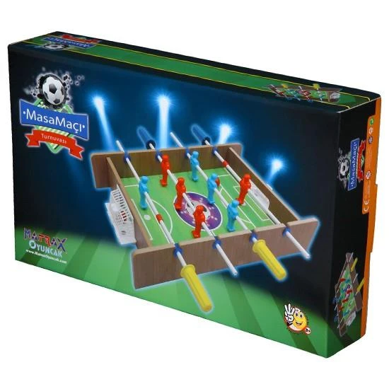 Matrax Oyuncak Masaüstü Ahşap Mini Masa Maçı Oyunu 2 Kollu Langırt - Resim 2