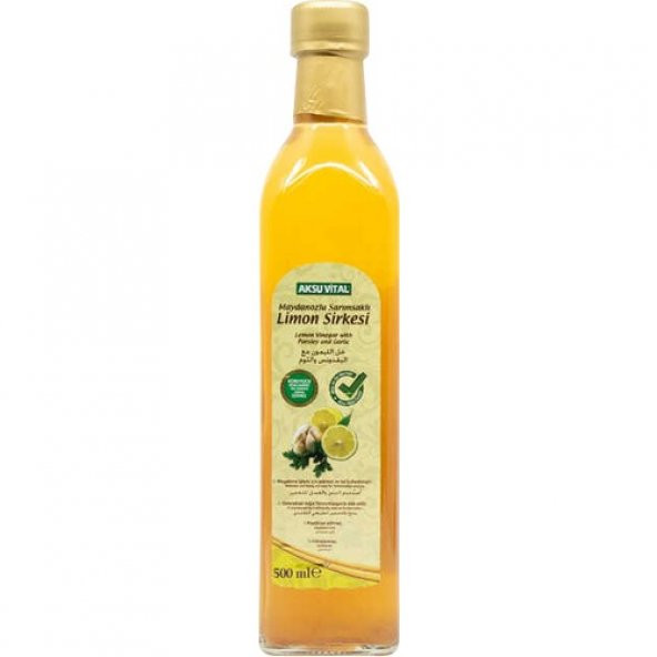 Aksu Vital Maydanozlu Sarımsaklı Limon Sirkesi 500 ml