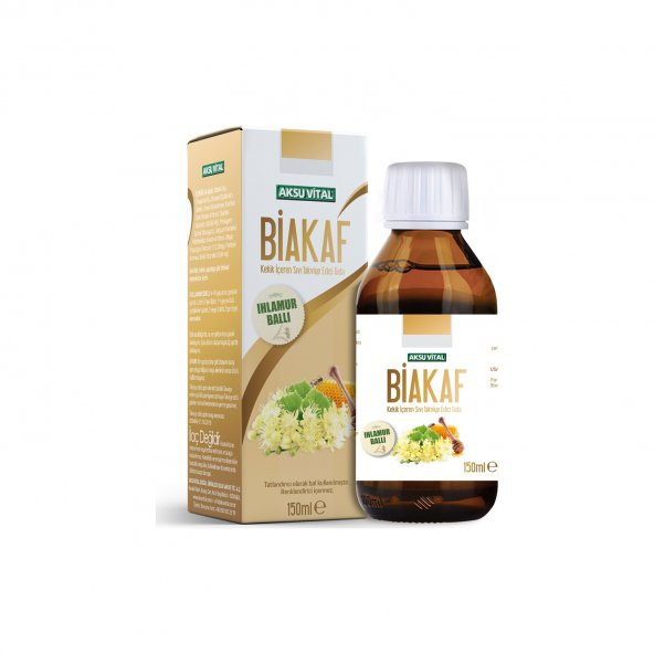 Aksu Vital Biakaf Ihlamur Ballı Kekik İçeren Sıvı Takviye Edici Şurup150 ml