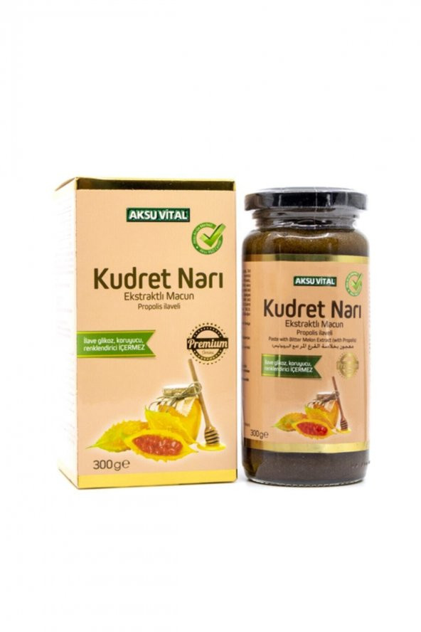 Aksu Vital Kudret Narı Ekstratlı Macun 300 Gr (Propolis İlaveli)