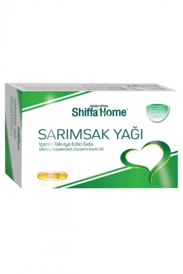 Shiffa Home Sarımsak yağı 30 kapsül Softjel