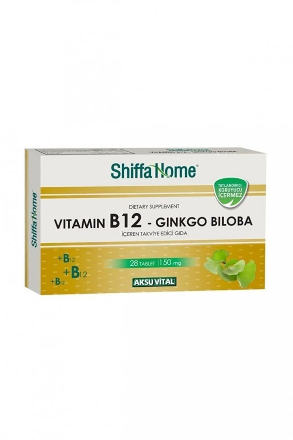 Shiffa Home Vitamin B12-Gingko Biloba 28 Tablet 150 mg