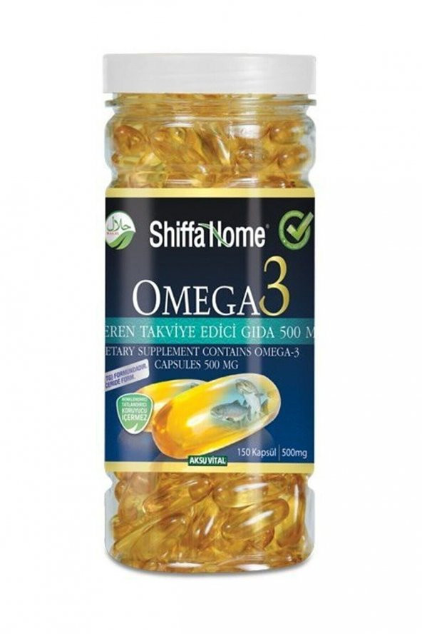 Shiffa Home Omega-3 Balık yağı 500 mg 150 kapsül Softjel