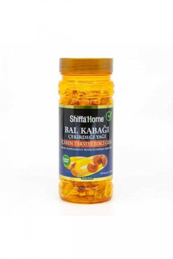Shiffa Home Bal Kabağı Çekirdeği Yağı Softjel 1000 mg 100 Kapsül