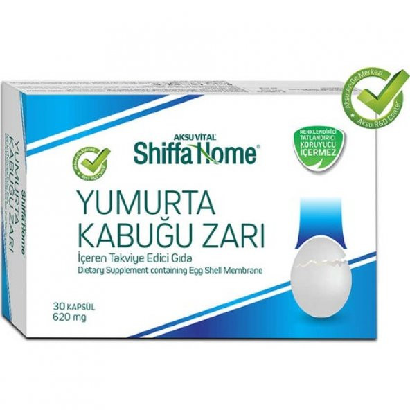 Shiffa Home Yumurta Kabuğu Zarı 30 Kapsül