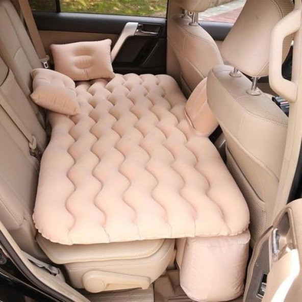 Araç Içi Şişme Yatak Araba Arka Koltuk Yatağı + Şişirme Pompası