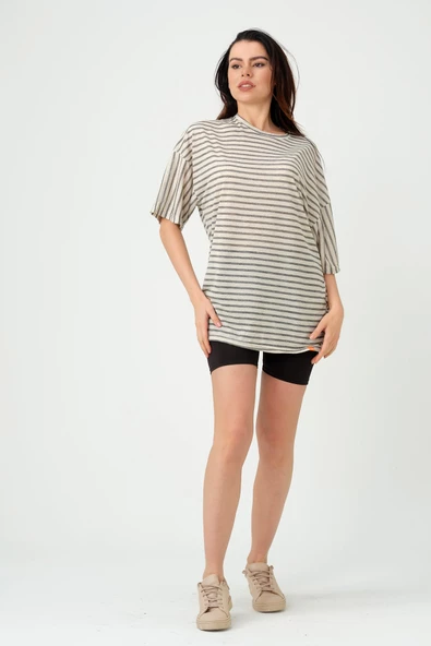 Nisanca Oversize Unisex T-Shirt - Sevgili Kombini- Tek Adet - 4