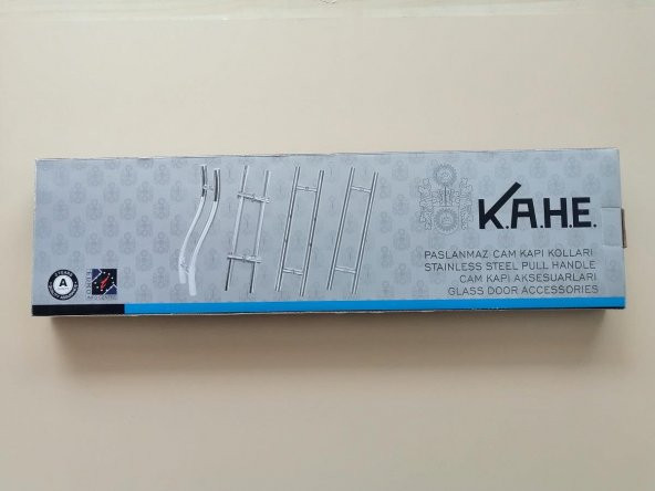 KAHE KH-105 PASLANMAZ PLEKSİ CAM KAPI KOLU 30*60 - 3