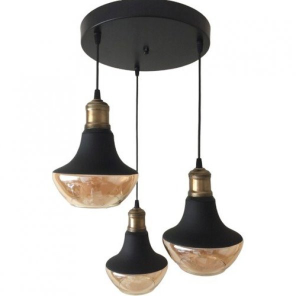 MYLİGHTS  VİNTAGE ÜÇLÜ SARKIT AVİZE ürün görseli