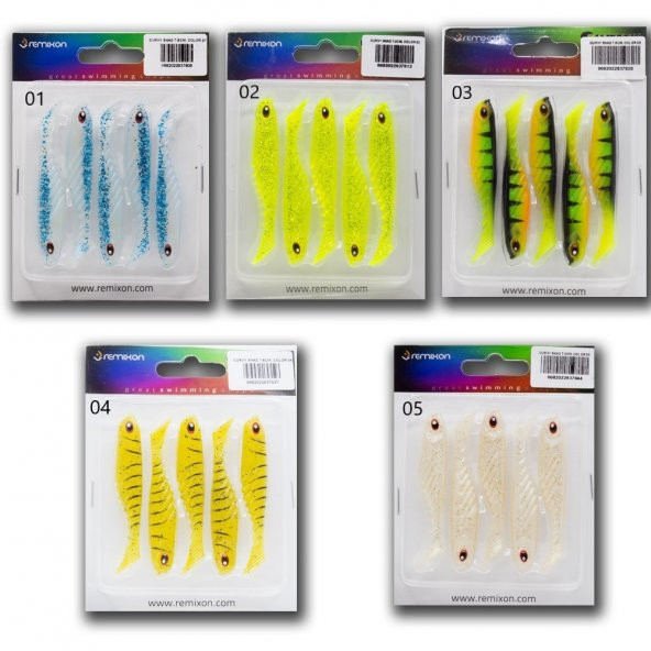 REMİXON CURVY SHAD 7,5CM (5 ADET)