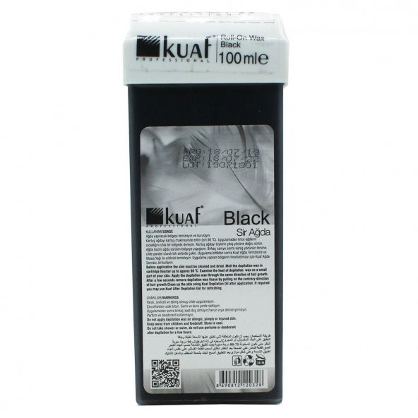 Kuaf Kartuş Sir Ağda Black 100 Ml