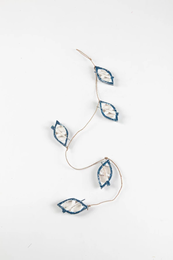 Dekoratif Ahşap Beşli Kayık Rustik Duvar Dekoru - Resim 3