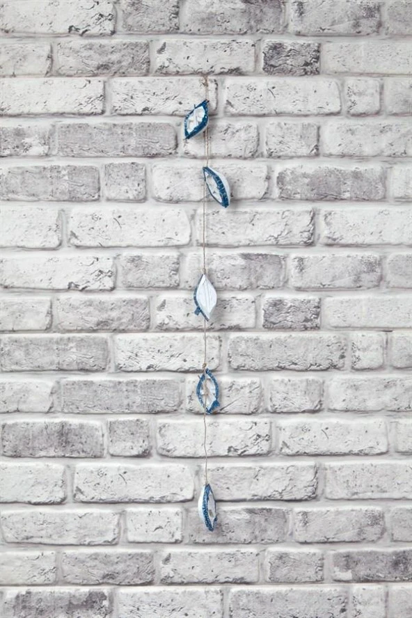 Dekoratif Ahşap Beşli Kayık Rustik Duvar Dekoru - Resim 4