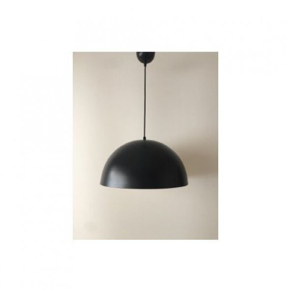 MYLİGHTS  SİYAH  İÇİ BEYAZ  40 CM METAL SARKIT AVİZE