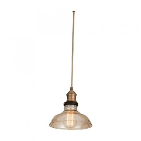 MYLİGHTS VİNTAGE  RUSTİK RETRO CAMLI SARKIT AVİZE EN 20 CM