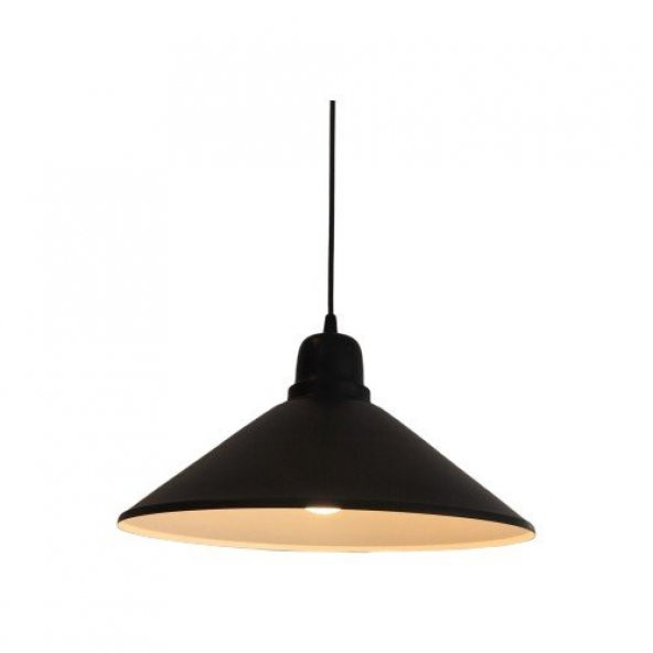 MYLİGHTS  RETRO  METAL SARKIT AVİZE 37 CM  SİYAH  İÇİ BEYAZ