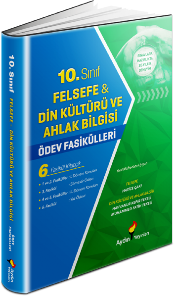 10. Sınıf Felsefe-Din Kültürü ve Ahlak Bilgisi Ödev Fasikülleri 10 - Aydın Yayınları