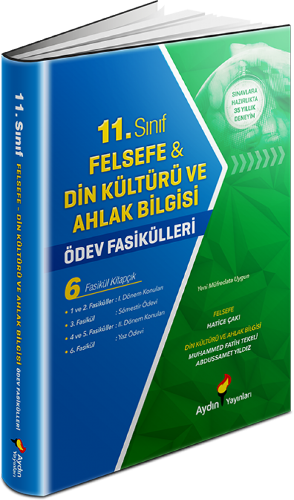 11. Sınıf Felsefe-Din Kültürü ve Ahlak Bilgisi Ödev Fasikülleri 11 - Aydın Yayınları