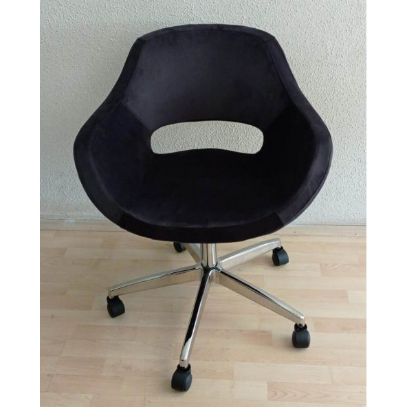 Büro Koltuğu Krom Yıldız Ayaklı Döküm Süngerli - Resim 2