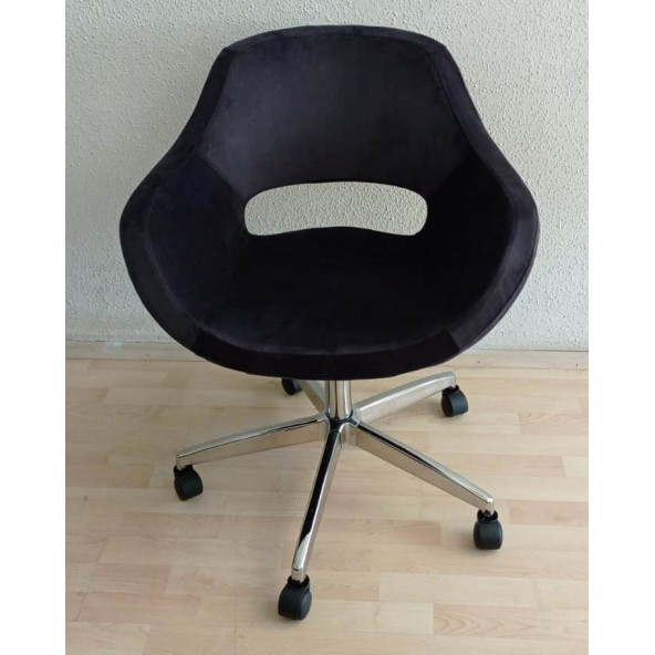 Büro Koltuğu Krom Yıldız Ayaklı Döküm Süngerli - Resim 3