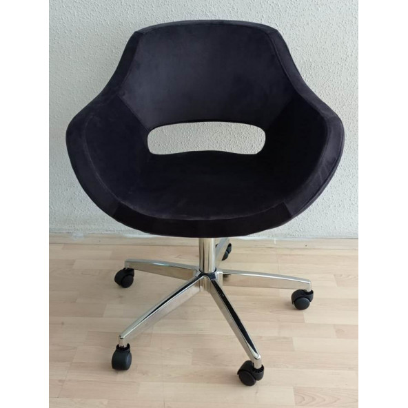 Büro Koltuğu Krom Yıldız Ayaklı Döküm Süngerli - Resim 5